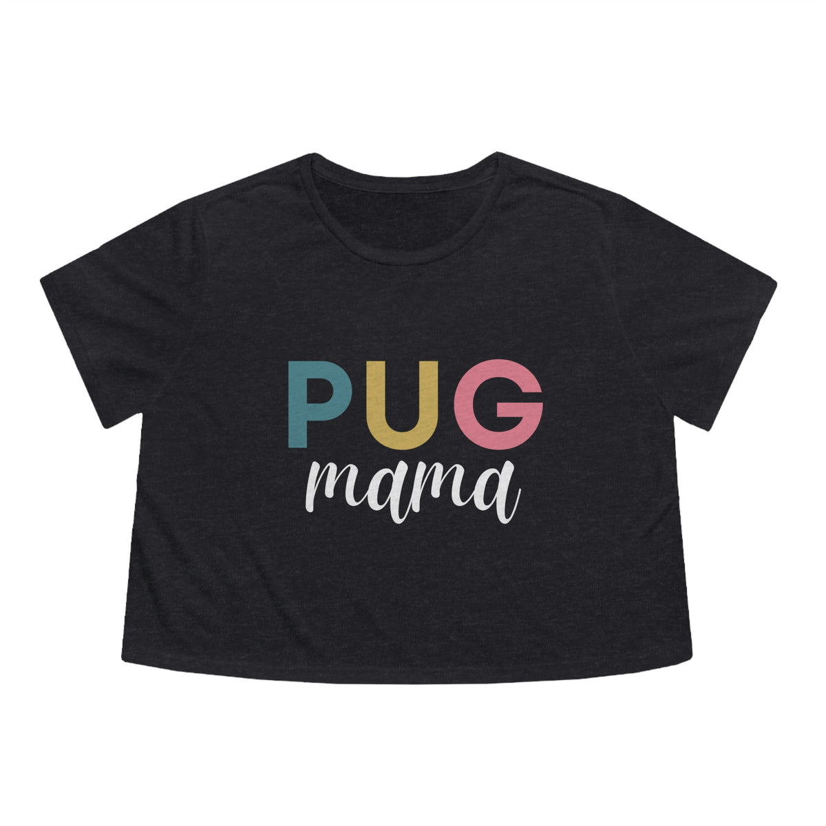 Pug Mama Womens Crop Tee